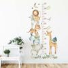 Hot Sale Measure Height Cute Decoration Sticker for Home Decor Children Room Cartoon Animal Kids Growth Chart Wall Paper Sticker