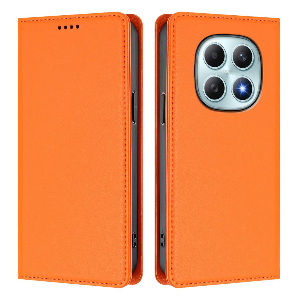 Для Xiaomi Poco M8 5G/Redmi Note 15 5G (Глобальный)/15 4G (Глобальный) Кожаный чехол-кошелек с магнитной застежкой и RFID-защитой для телефона