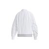 adidas Бомбер Логотип Мятая Спортивная Куртка Женская Куртки Белые FU6228