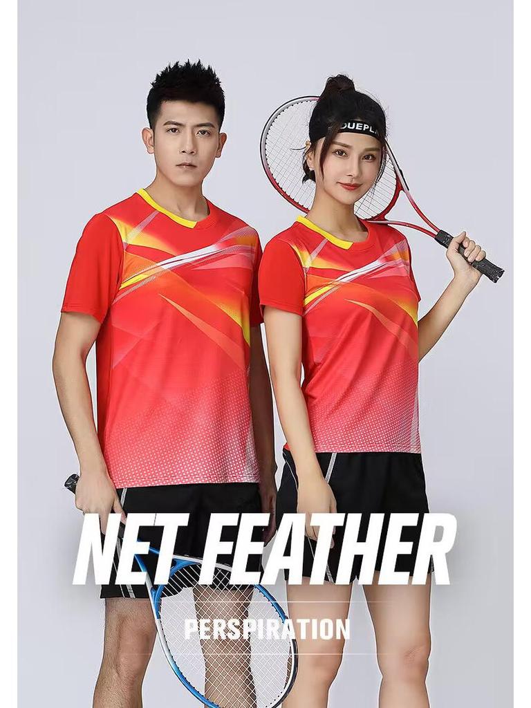Quick-Dry Sweat-Wicking Sportwear Set for Men & Women - Tennis, Badminton, Ping Pong