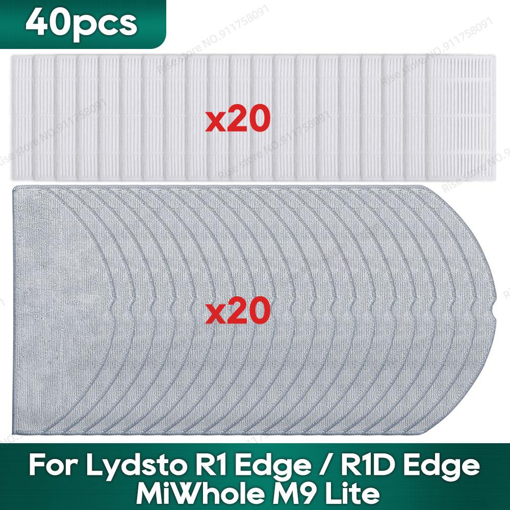 Совместим с Lydsto R1 Edge / R1D Edge, MiWhole M9 Lite, (Roidmi Eve Rook / Eve Rook S) Аксессуары Hepa Фильтр Швабра Боковая Щетка