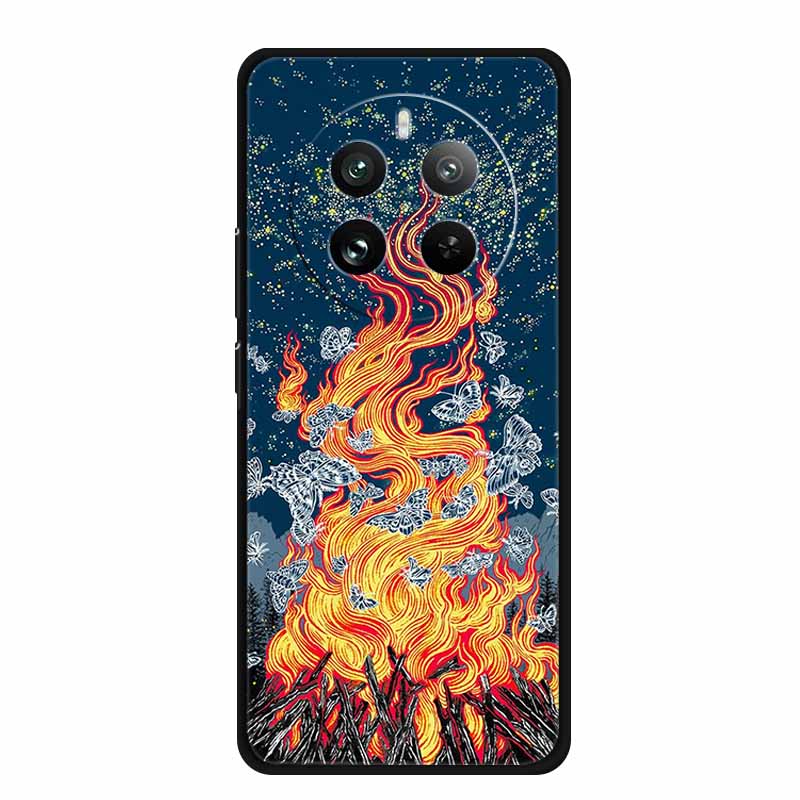 Для Realme 12 4G Чехол Realme12 5G Силиконовый Расписной ТПУ Милый Чехол для Realme 12 Pro 5G Обложка Realme 12 Pro+ Funda Realme12 Plus
