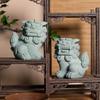 Feng Shui Foo Dog Guardian Statue Pair Chinese Decorative Figurines Home Office Garden Housewarming Congratulatory To Ward Off