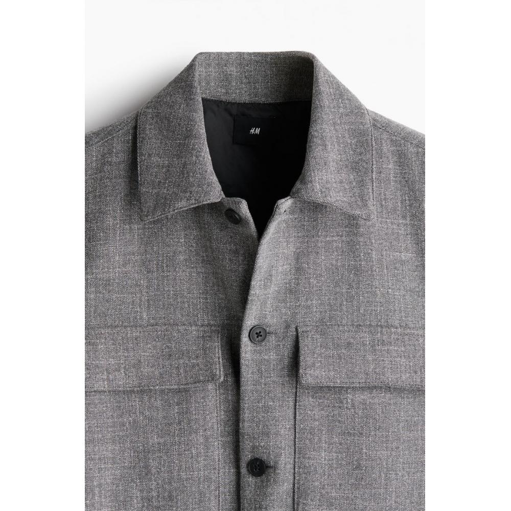 H M oversHirt Regular Fit Grey