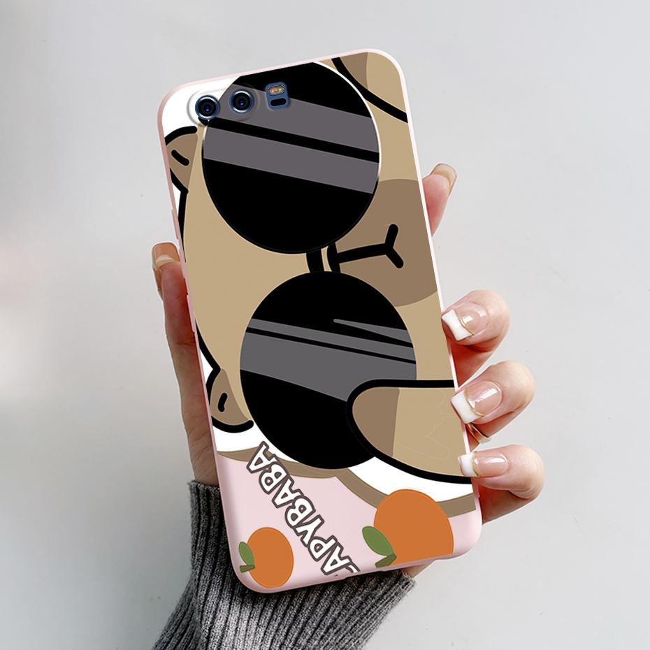 Silicone Back Cover for Huawei P10 Plus Soft Cute Rabbit Panda TPU Bumper Protective Phone Case HuaweiP10 P10Plus Fundas Housing
