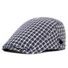 Клетчатый берет, женский легкий весенне-летний мужской кепка вперед, уличная солнцезащитная кепка, шляпа художника Гэтсби