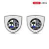 CSB1 1/2pcs 3D Metal Car Body Fender Emblem Shield Stickers Decor Auto Accessories for Mercedes Benz W211 W204 W210 W203 CLA GLA
