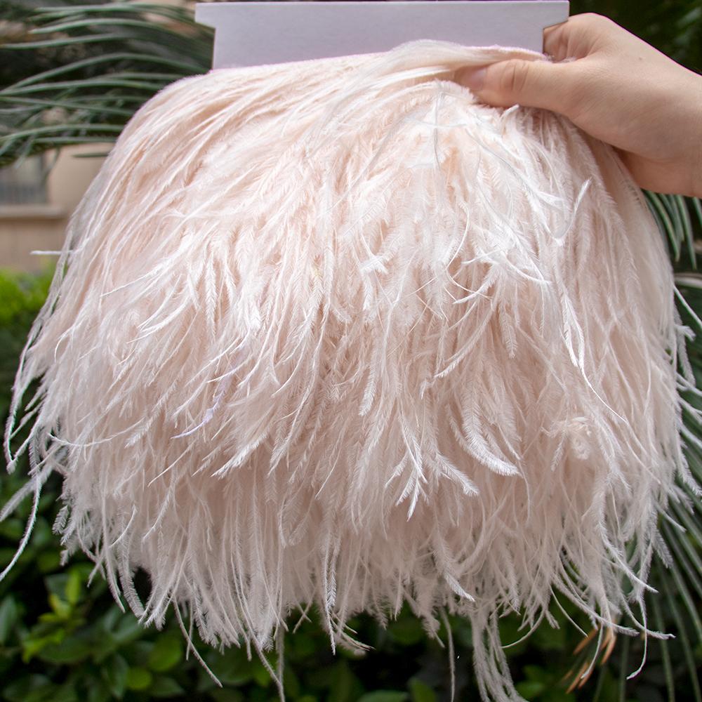 Feather1Meter Отделка из страусиных перьев 10-15/15-18/18-22 см Перья Бахрома Лента для Домашней Вечеринки Платья Шитья Свадебного Украшения Высокое Качество