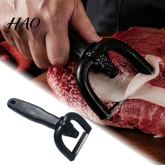 Kitchen Utensil for Butchers Handheld Meat Fat Trimmer, Ergonomic Anti-slip Handle And U-Shaped Curved Non Slip Tool Blade Cutter, Manual Efficient