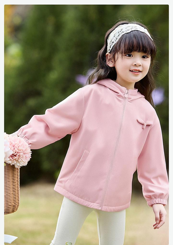 Three Proof Fabric Thickened with Plush Insulation Children's Casual Short Jacket