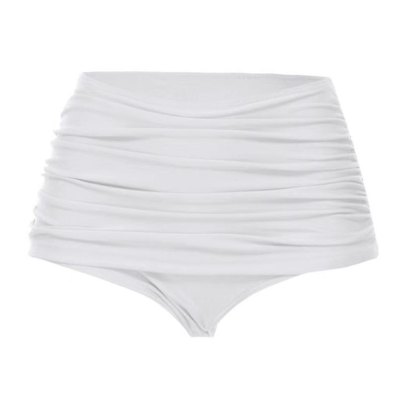 Женские плавки-бикини с высокой талией, плавками и рюшами