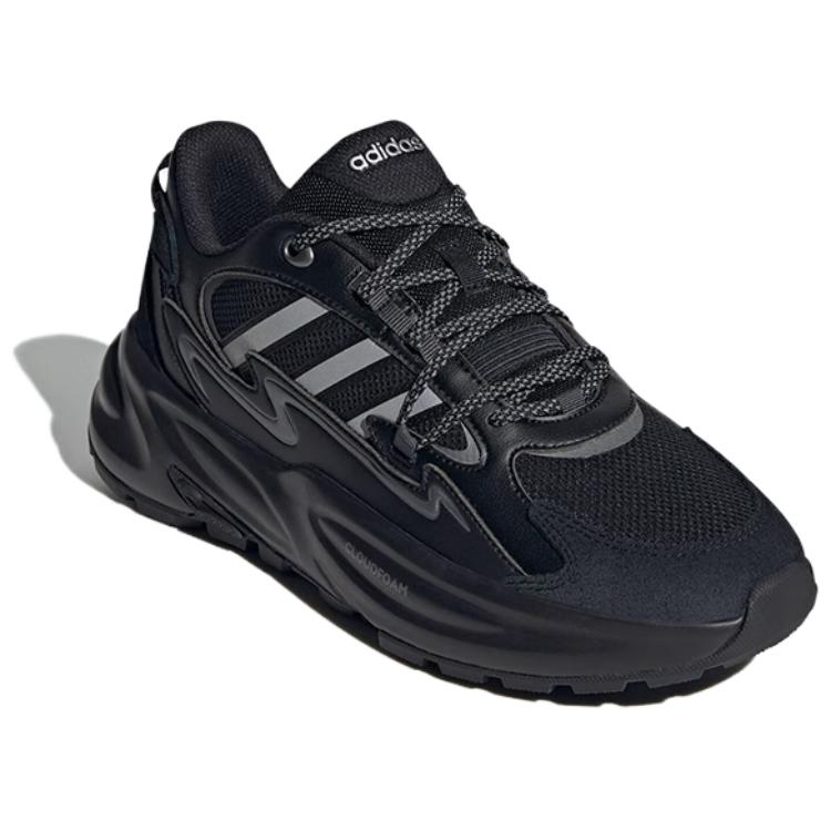 adidas OZWAVE SURGE Удобные Низкие Кроссовки на Толстой Подошве Унисекс Черный Серебристый JR3184