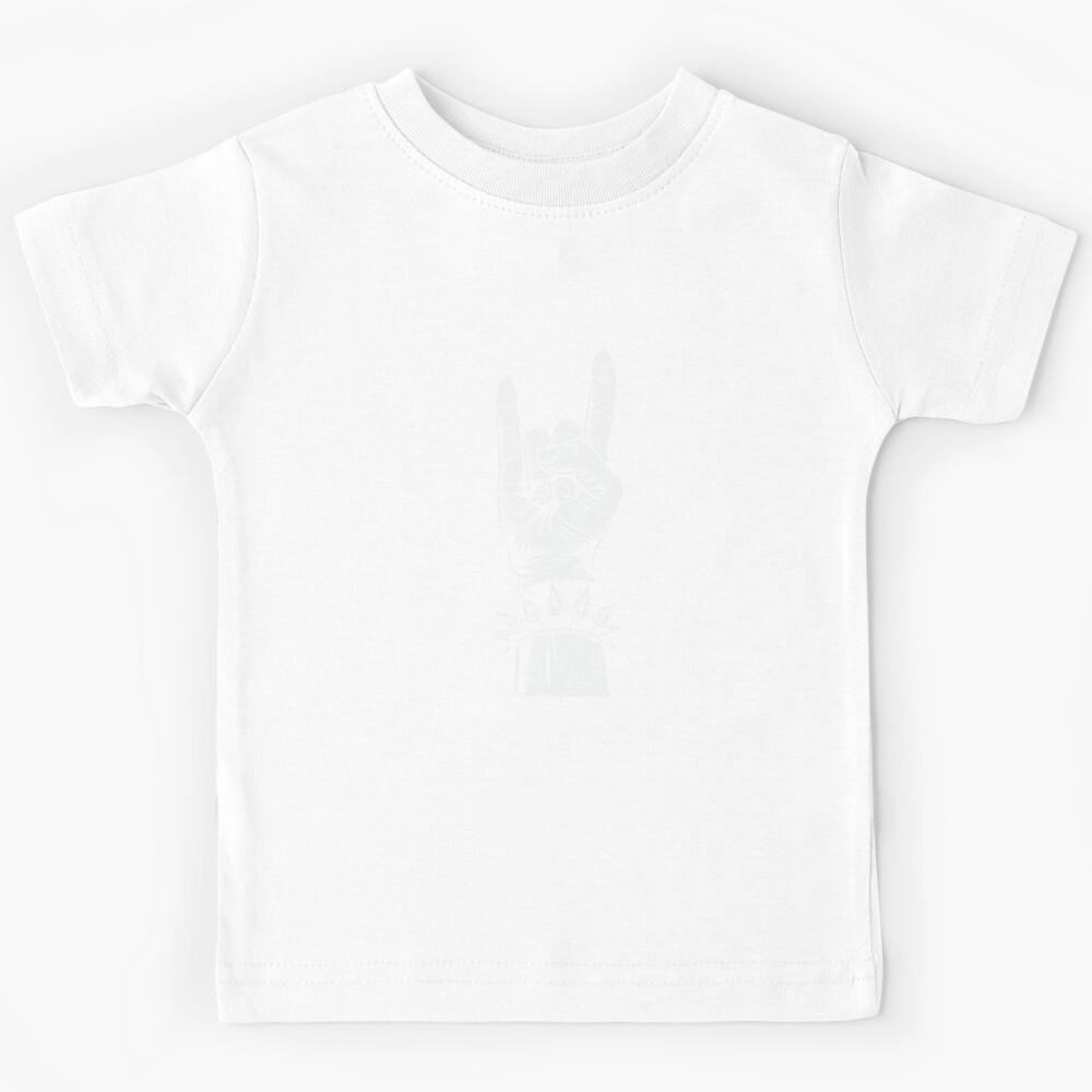 Rock & Roll Mano Cornuta Heavy Metal Rock Music Hardrock Kids T-Shirt