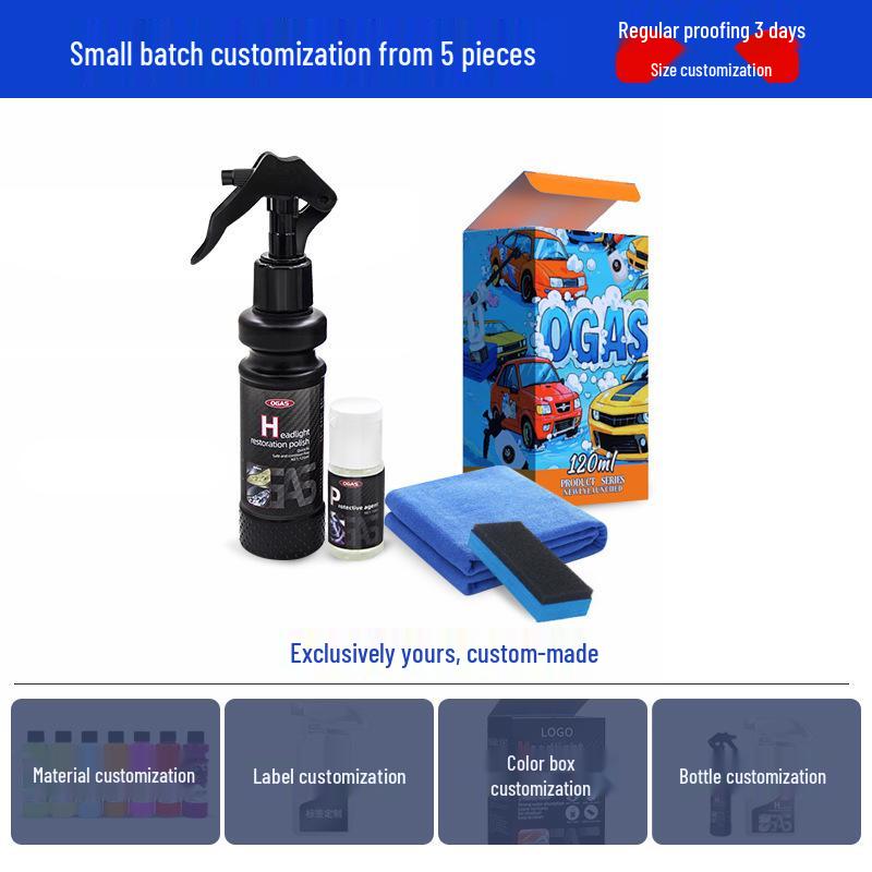 Спрей для восстановления фар автомобиля: Быстрая полировка и осветление, удаление желтизны без шлифовки