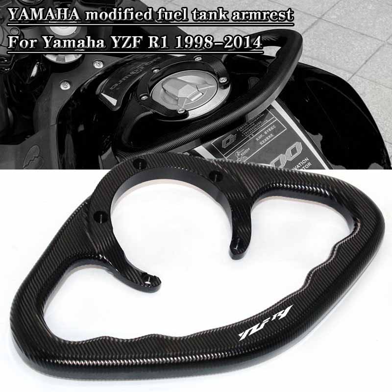 Для Yamaha YZF R1 1998-2014 2013 аксессуары для мотоциклов, пассажирские поручни с ЧПУ, поручни для бака, ручки