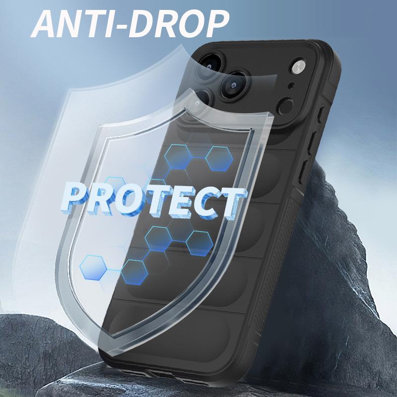 Роскошный противоударный бампер из настоящего силикона для iPhone 17 16 Pro Max Samsung S25 Xiaomi Oppo Honor Google Защита от падений Ударопрочный Однотонная задняя крышка
