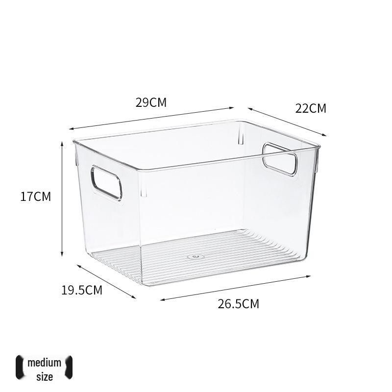 Refrigerator Storage Drawer Box, Food-Grade Transparent PET Basket