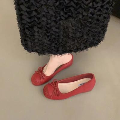 Мода 2024 Горячая Распродажа Обувь для Женщин Базовые Женские Балетки Повседневные Ежедневные Балетки Женские Смешанные Цвета Бант Мягкая Подошва Уличная Обувь Женская