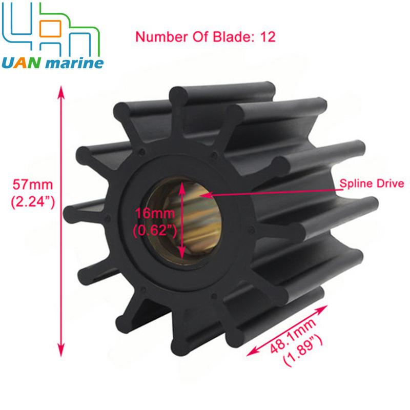 21213664 Sea Water Pump Flexible Impeller Kit For Volvo Penta 21213664 3588914 3593660 21951352 3584350