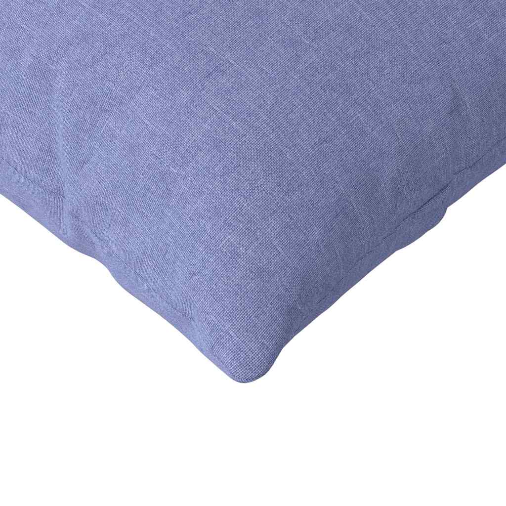 Sofa Cushions 2 pcs Denim Blue 200 x 40 cm Fabric