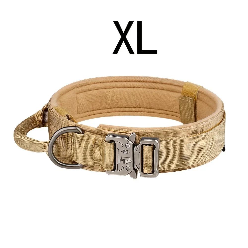 Тактический ошейник для охотничьей собаки, тяговый трос, цинковый сплав, имитация нейлона, липучка, регулируемый размер, аксессуары для охоты