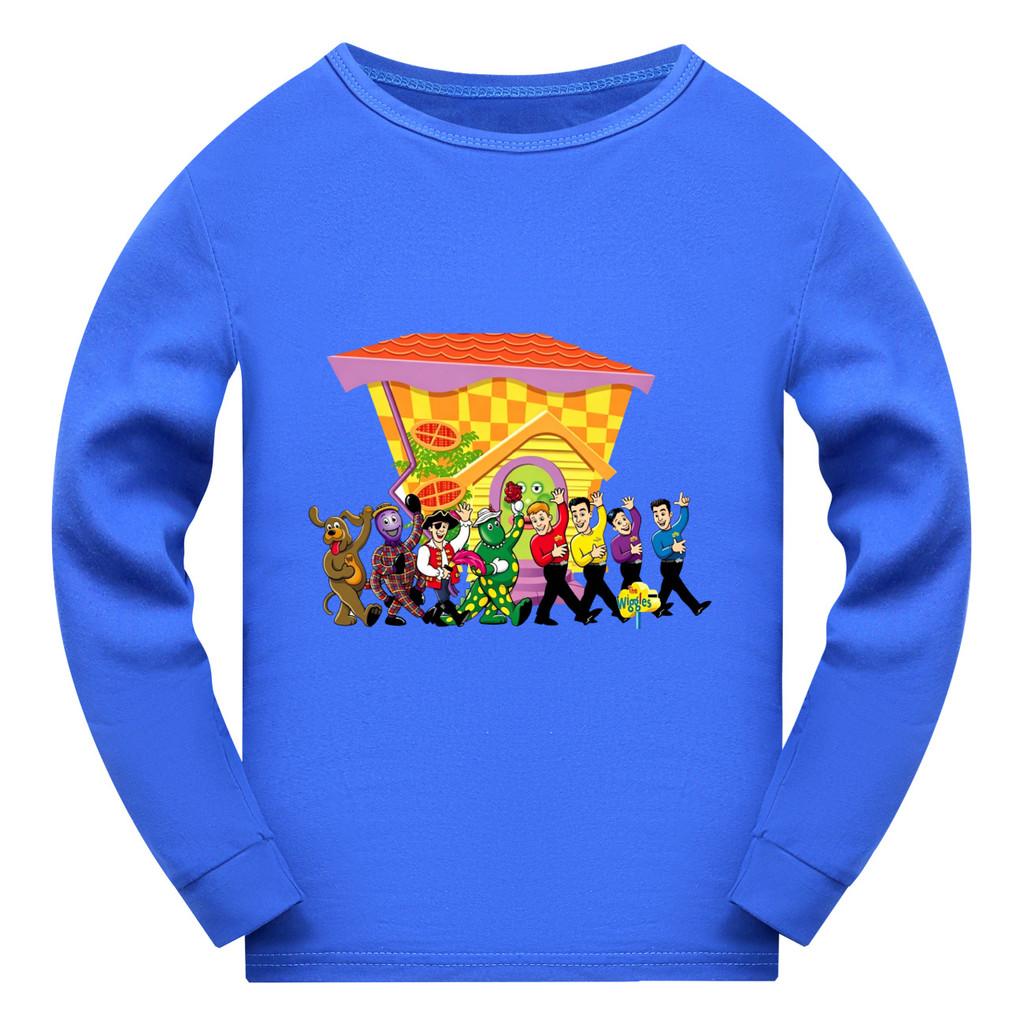5750 Детская футболка с длинными рукавами "The Wiggles" для мальчиков и девочек