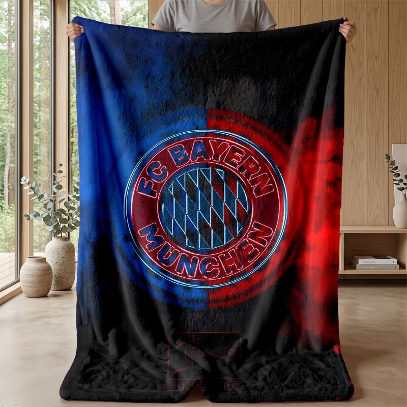 Bayern - Theme blanket Soft Flannel Blanket Plush Throw Blanket Cozy Sofa Bed Blanket for Home Decor