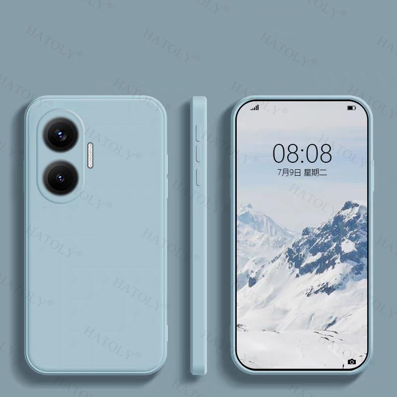 Для Xiaomi Poco F7 Чехол-накладка Poco F7 Pro F7 Ultra Противоударный Мягкий Жидкий Силиконовый Чехол Конфетного Цвета Для Чехла Poco F7