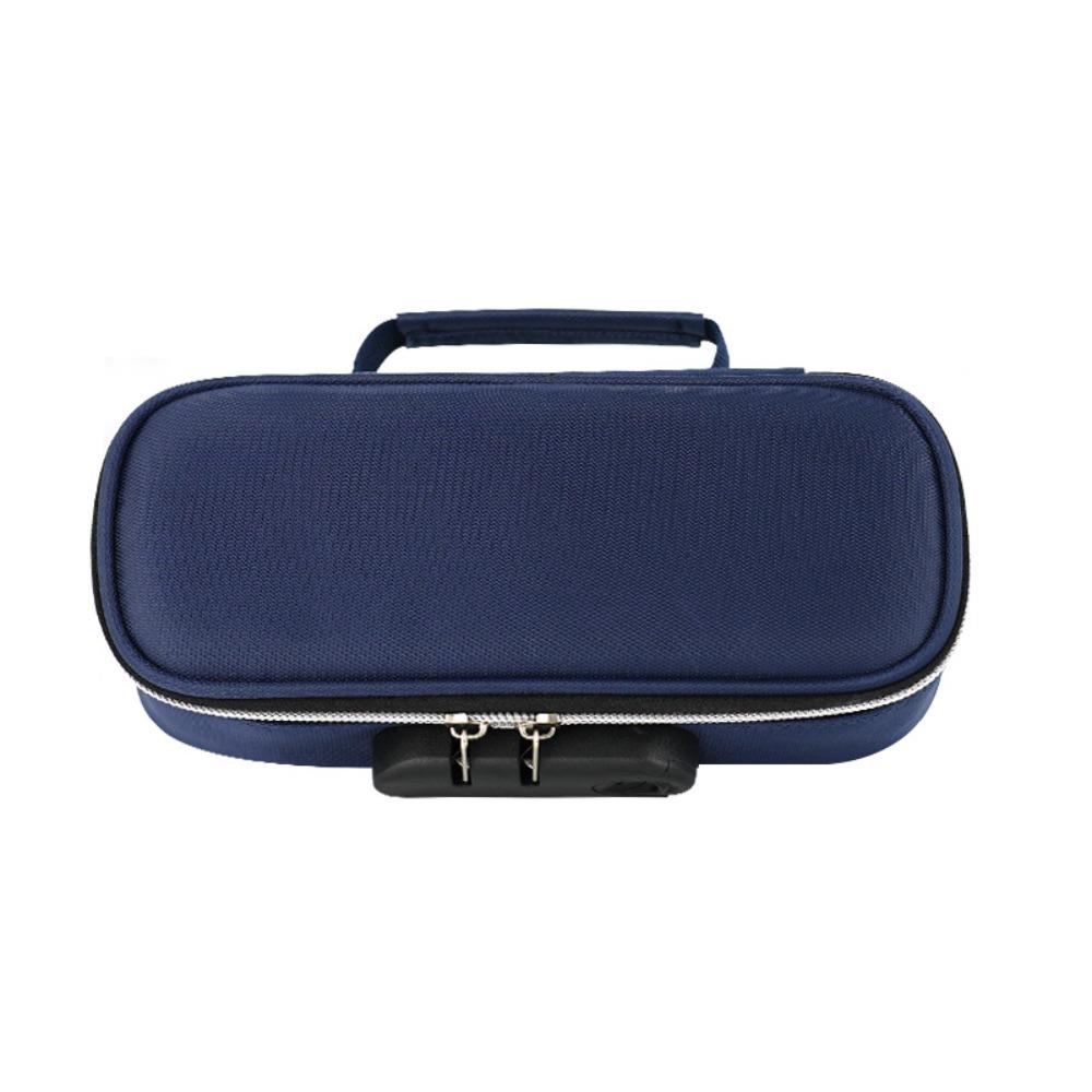 Canvas Password Lock Pen Box 4 Layers Portable Organizer Box Large-Capacity Pencil Case Kids
