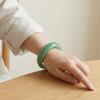 Round Resin Bangle Europe American Style Exaggerated Bracelet Temperament Cuff Bangles  Girls