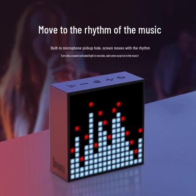 Bluetooth-колонка Dianyin EVO Pixel Art с RGB-дисплеем и будильником, штекер CN (адаптер в комплекте)