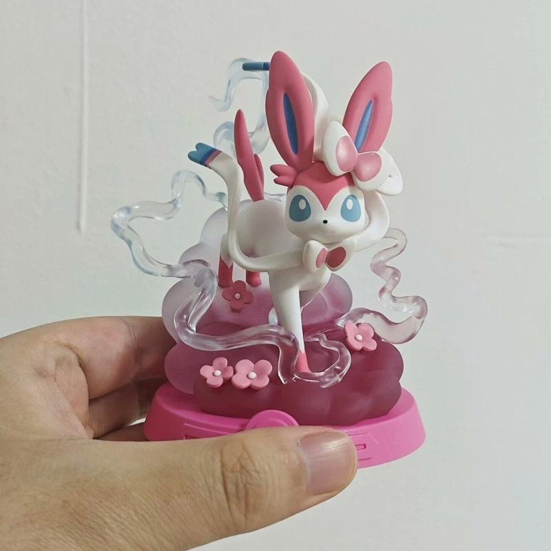 Горячая Bandai Pokemon Аниме Funism Оригинальное Приключение Семья Иви Слепой Куб Фигурка Действия Jolteon Sylveon Коллекция Детская Игрушка Подарок