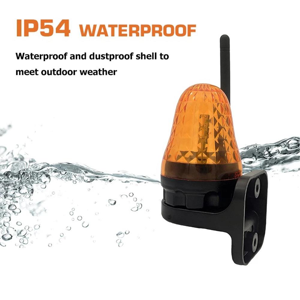 12-265 В ACDC сигнальная лампа для открывания ворот, универсальные аварийные мигающие огни, стробоскоп IP54, высокий