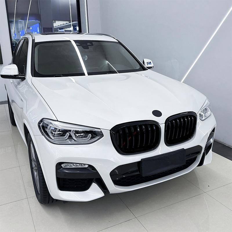 Для BMW X3 G01 X4 G02 2018-2026 Высококачественная ABS Однорядная и Двухрядная Решетка радиатора "Ноздри" Передний бампер автомобиля Решетка Глянцевый черный