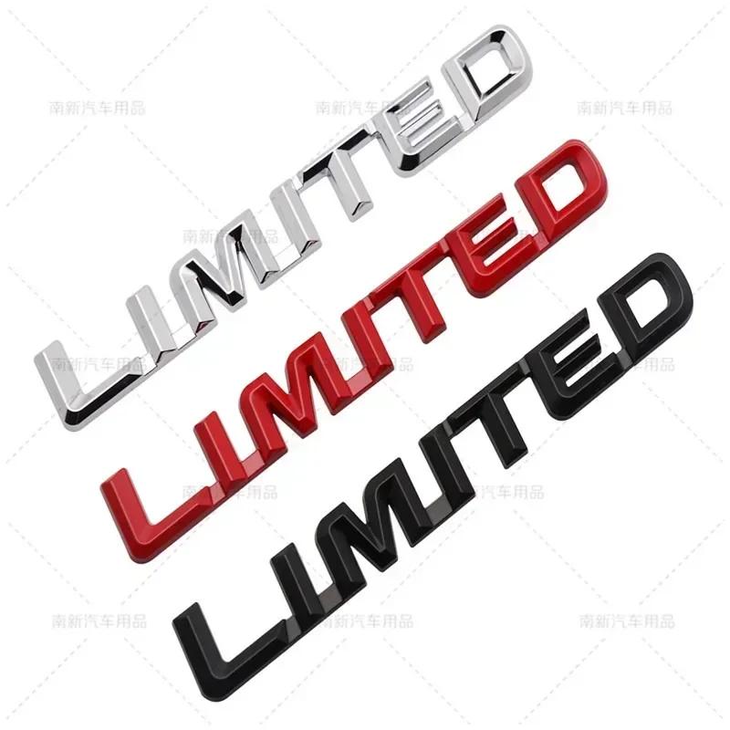 3D Metal LIMITED Letters Rear Trunk Emblem Sticker Car Side Fender Badge Decals For Toyota Highlander Accessories HH0