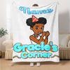Customiz Name Personality Gracies Corner  Blanket Soft &Warm Sofa Office Bed Travel Lunch Break Blanket, Gift Suitable All Seasons
