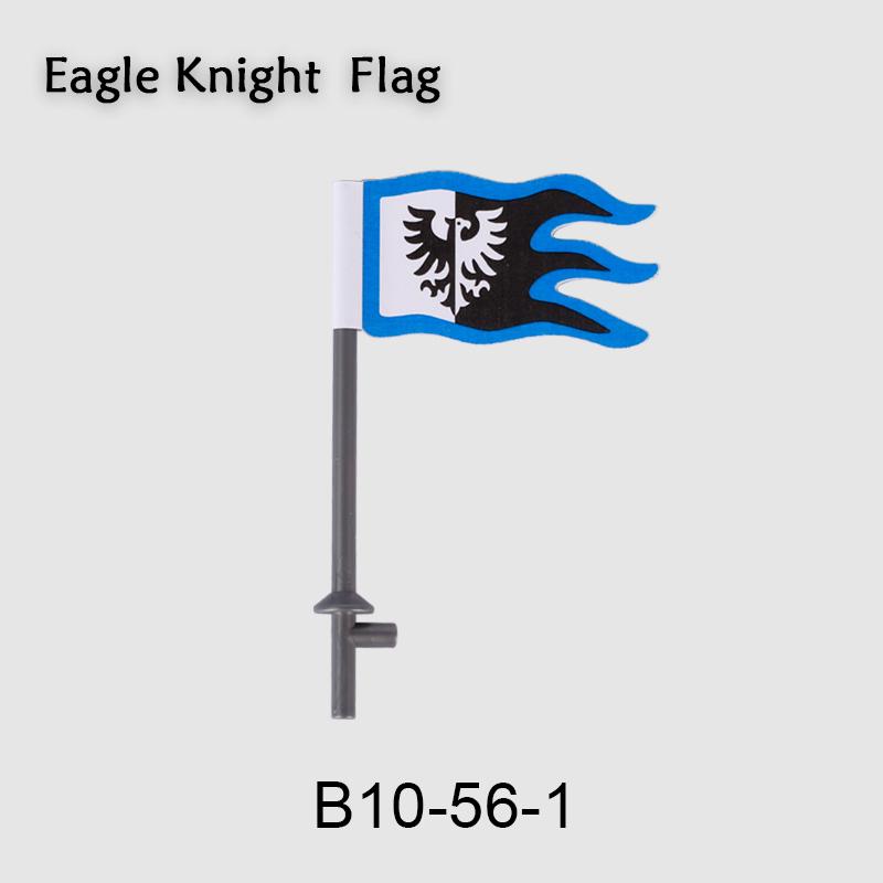 Средневековые военные флаги, серия «Военный замок», рыцарь, солдат, воин, аксессуары, строительные блоки, Древний Священный Рим, кирпичики, игрушки, подарки.