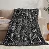 Mysterious Mandala Pentagram digital-printed polyester Bedroom velvet flannel cover blanket Fleece soft cover blankets for beds