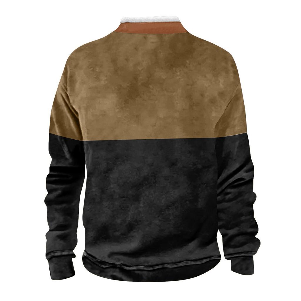 Men's  Hoodie  Loose  Long Sleeves  Round Neck
