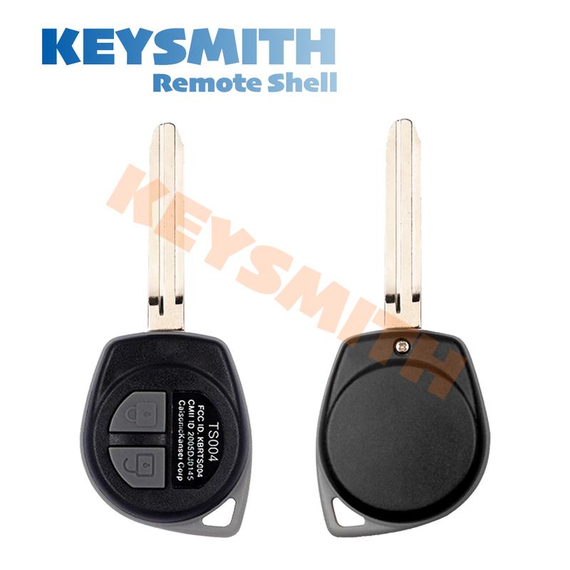 KEYSMITH 2 Button Remote Key Shell For Suzuki Grand Vitara Ignis Alto SX4 Agila HU133R TOY43 SZ11R Blade Fob Case Cover Pad