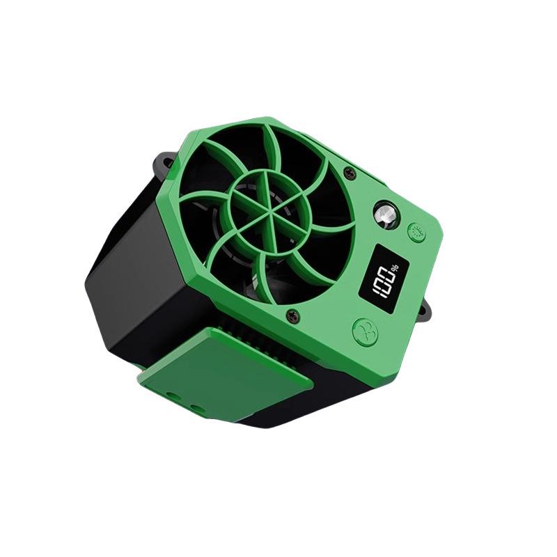 2024 Rechargeable High-Power Clip-on Waist Fan for Outdoor Construction - Long-Lasting Battery and Portable Design