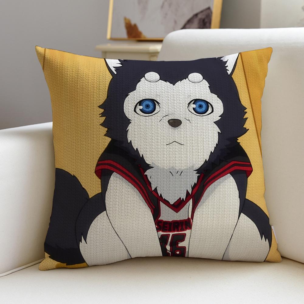 Dynamic KKuroko No BasketS Cushion Cover Breathable and skinfriendly linen pillowcase square removable and washable cushion
