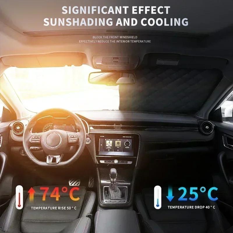 Car Snow Shield Cover Sun Shade Front Windshield Block Cover For Mercedes Benz W204 W205 W212 W213 W221 W177 W246 GLA GLC CLA A G4HK