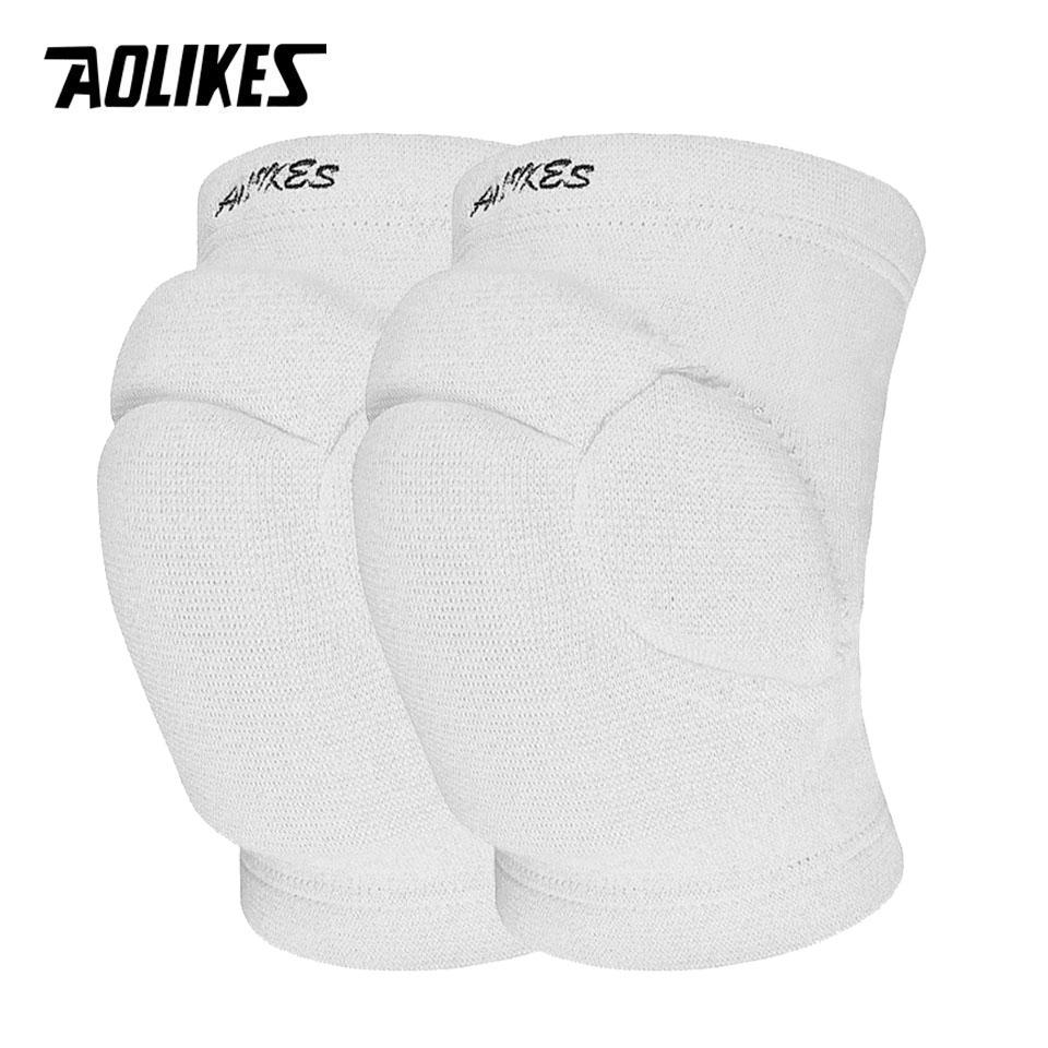 Aolikes 1 Pair Sports Thickening Knee Pads Volleyball Extreme Sports Kneepad Brace Support Dancing Yoga Elastic Knee Protector
