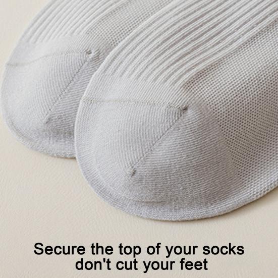 1 пара носков унисекс средней длины, без запаха, в полоску, однотонные, высокая эластичность, противоскользящие, дышащие, мягкие, впитывающие пот, противоусадочные, спортивные хлопковые носки