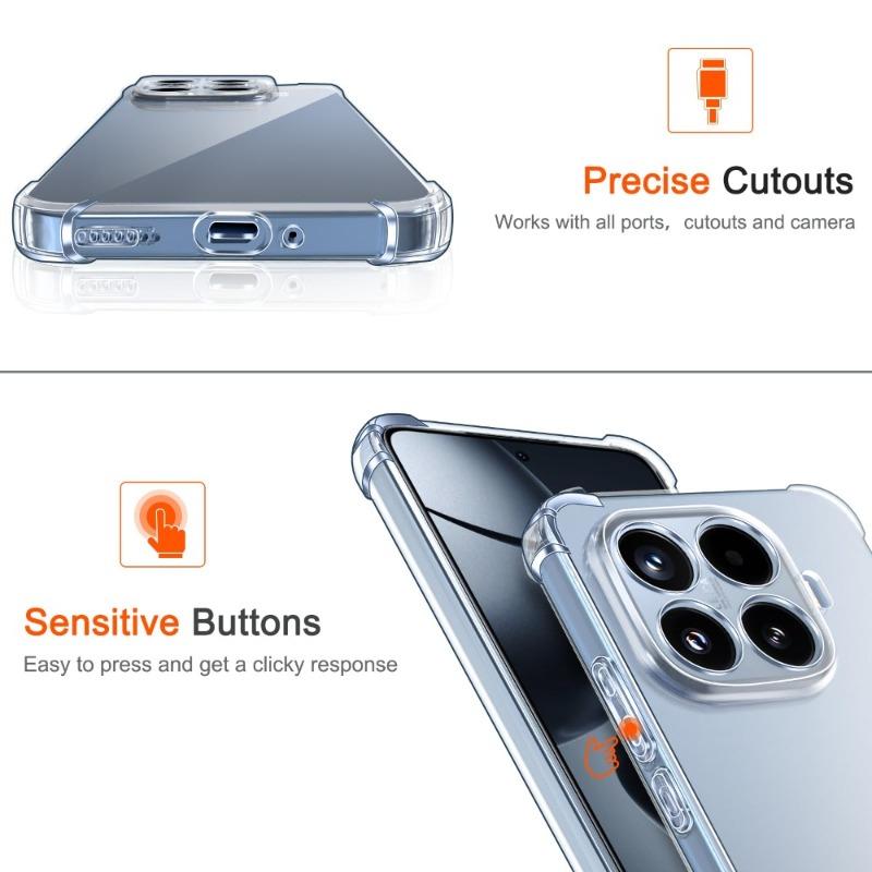 Чехол для Xiaomi 15T Pro 14T 13T 12 11 Xiaomi 17 Pro Max Защитная крышка Четыре угла Ударопрочный Capa Coque Fundas