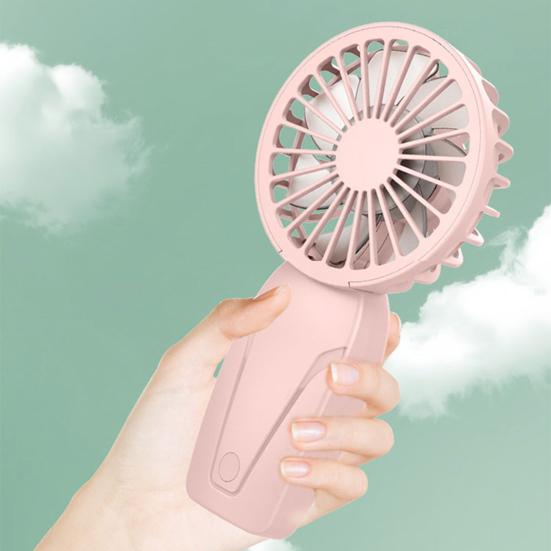 Маленький персональный вентилятор с регулируемой скоростью, сильный воздушный поток, низкий уровень шума, перезаряжаемый через USB, компактный портативный охлаждающий вентилятор