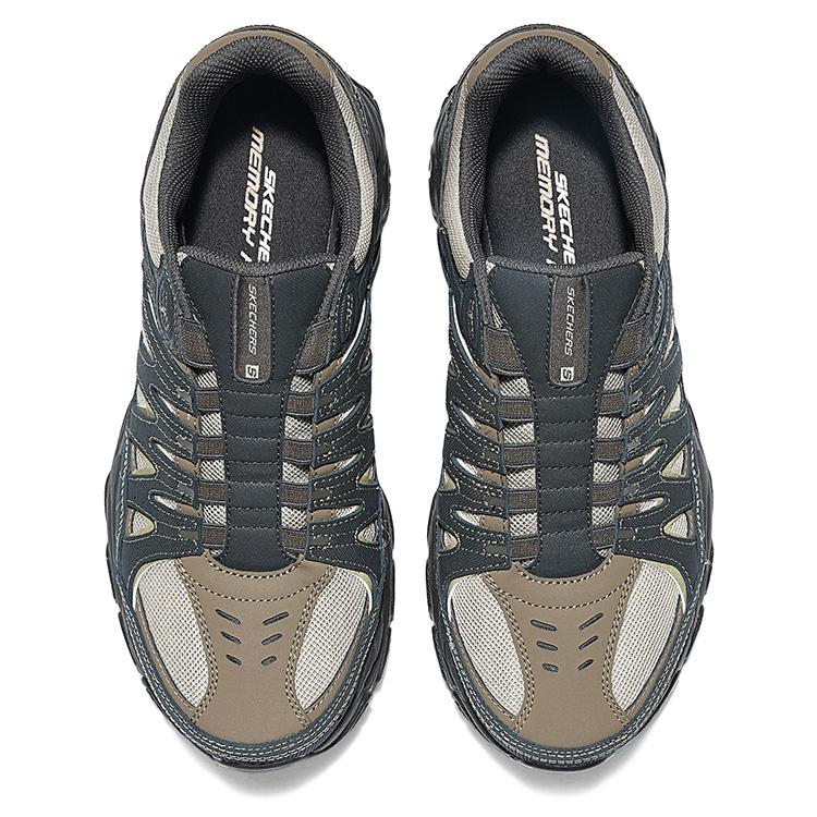 Skechers Удобные универсальные низкие походные ботинки для мужчин Серый 237610-BKTP