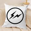 Lightning F-Fragment Cushion Cover Soft Plush Fabric Double-Sided Printed Sofa Cushion Cover for All Seasons Home Decor Gift