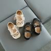 Маленькие кожаные туфли для девочек Весенняя новинка детская обувь Мягкая подошва Нескользящие Туфли для девочек Туфли-лодочки с бантом-бабочкой Туфли принцессы